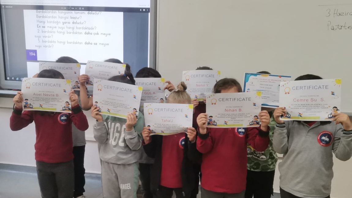 Nasreddin Hoca ile Dramalar e-Twinning Projesi Katılım Belgesi 